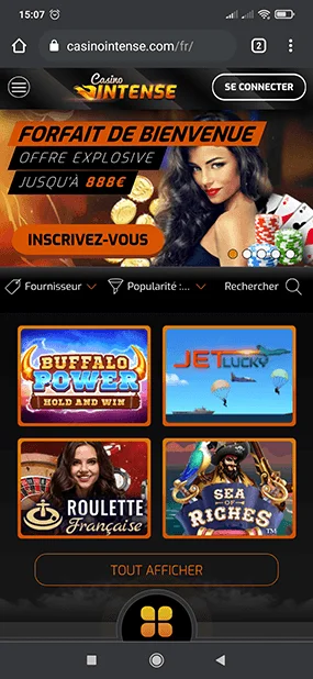 Casino Intense Mobile
