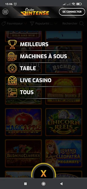 Casino Intense Mobile