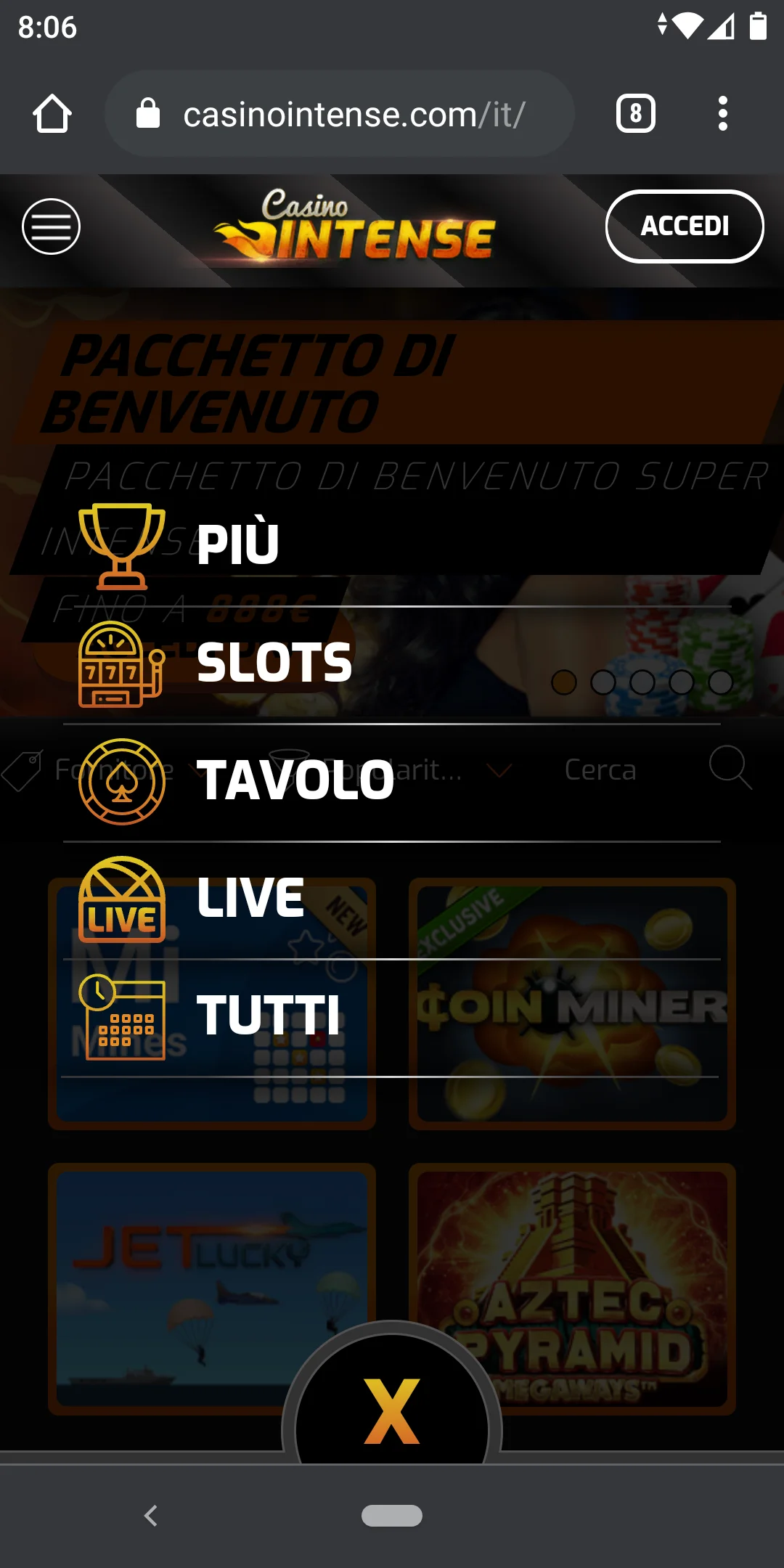 Casino Intense Mobile