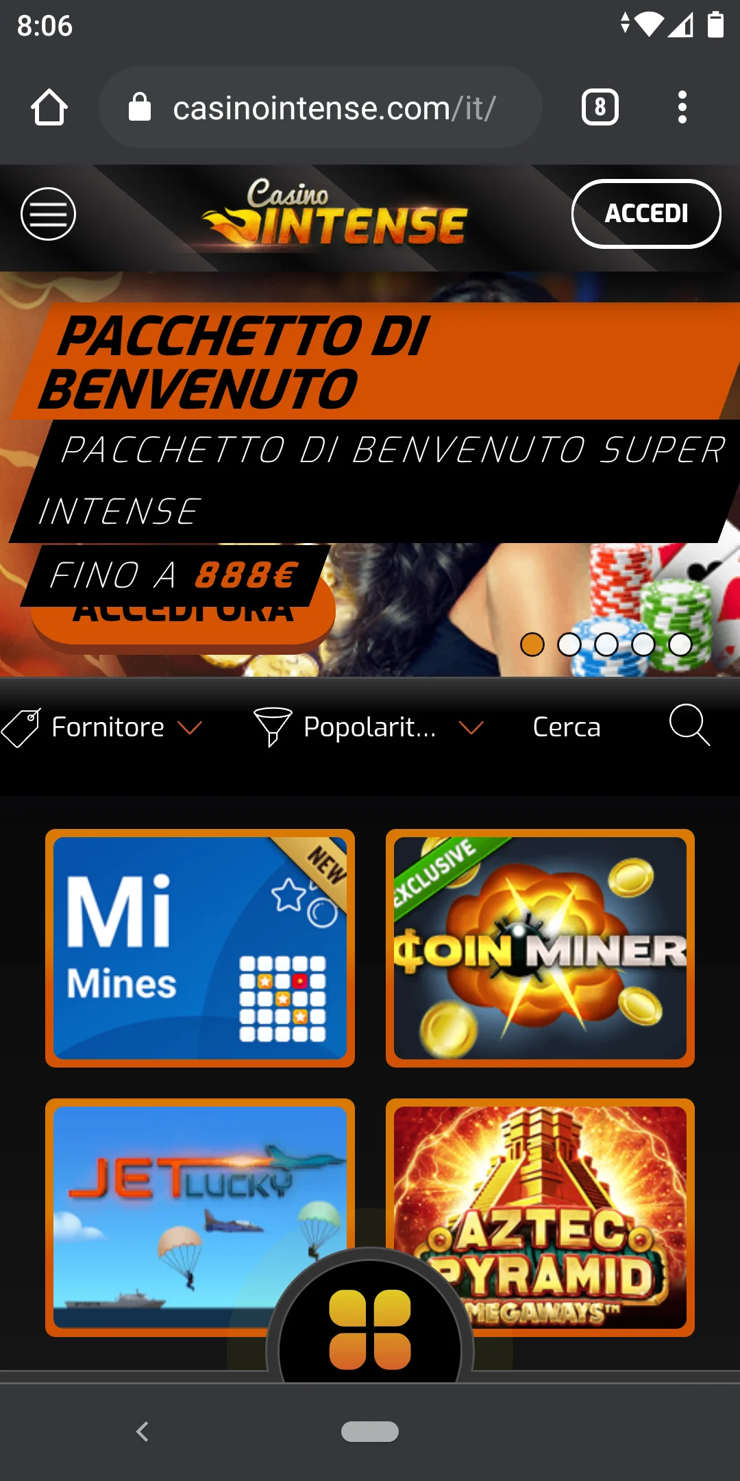 Casino Intense Mobile
