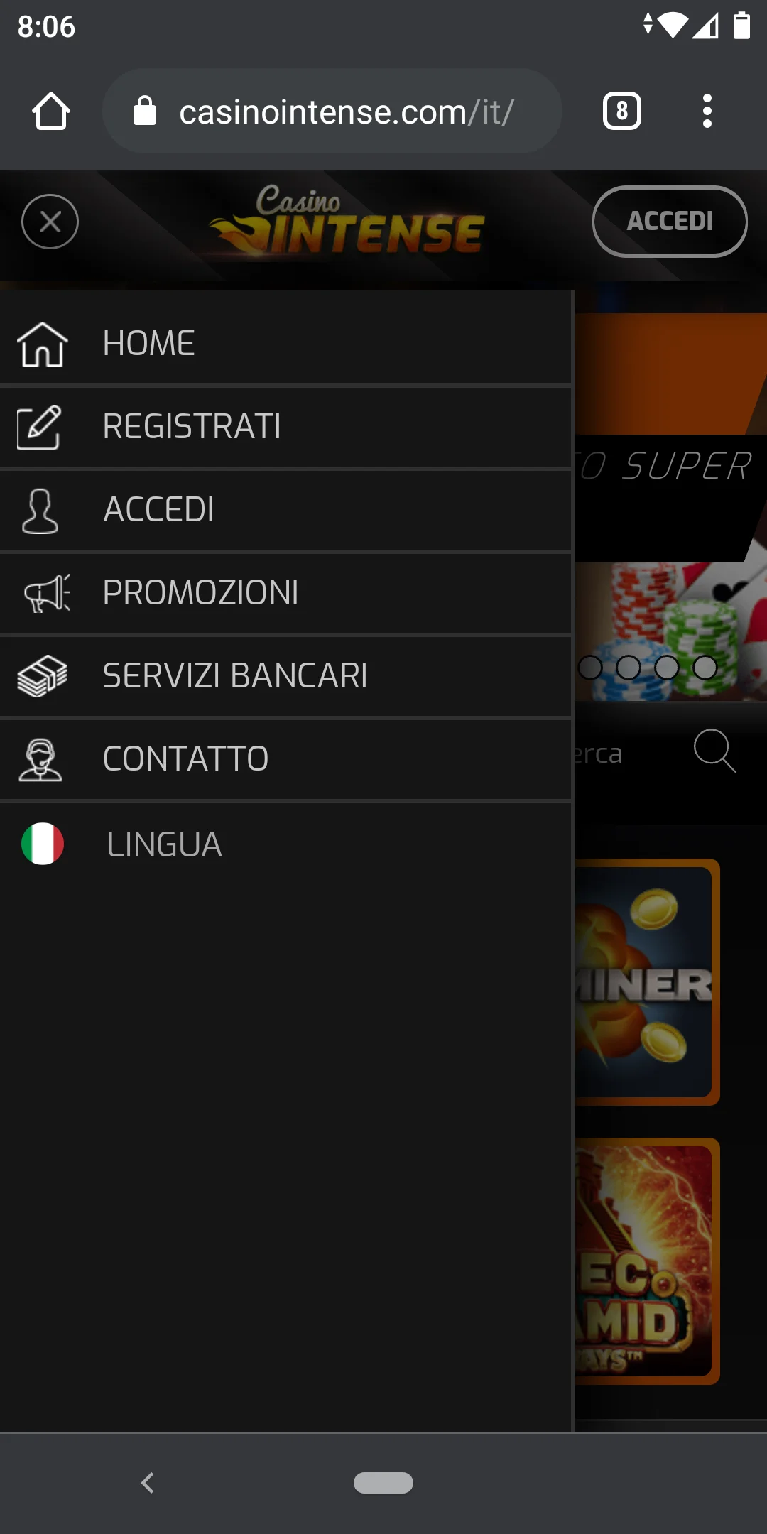 Casino Intense Mobile